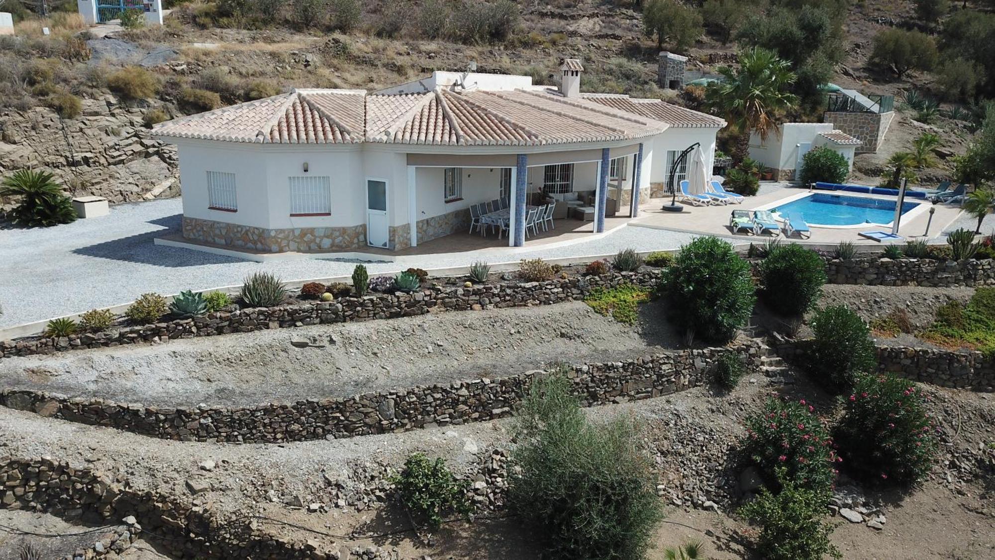 Villa Camakini With Heated Pool And Sea View Arenas  Exterior photo